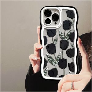 (Lokal Ready) Xinyu Casing hp Samsung A14 A04S A13 A04E A03 A03S A50 A50S A30S A23 A22 A21S A12 A02S A11 A51 A10 A30 A52 A52S M12 A71 A53 A32 M23 5G A33 A73 Wavy Edge Oil Painting Flower Soft Artistic Floral Case