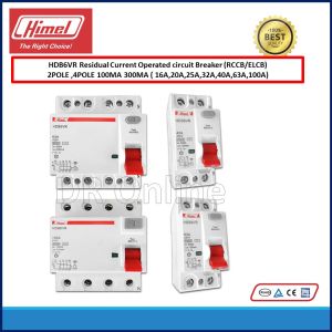 Himel ELCB  Residual Current Circuit Breaker 2Pole 100MA 40A63A 4Pole  300MA 40A63A100A
