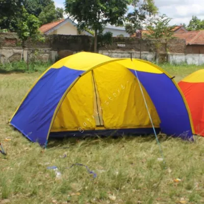 Tenda Dome Tenda Bulat Kapasitas 6 Orang Bahan Parasit Waterproff Alas Terval A5