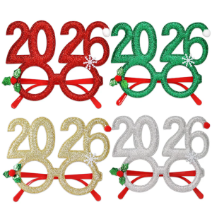 Novelty Funny GlassesChristmas Glasses Frames Decorative Glasses 2026 Christmas Eyeglasses Novelty Funny Glasses