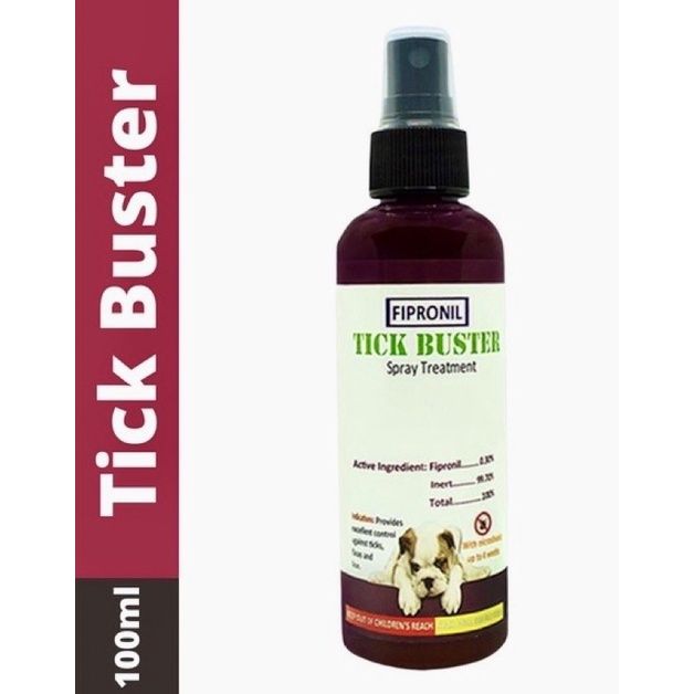 100ml Tick Buster Anti Tick Fipronil Spray Treatment Anti Fleas and