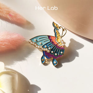 Her Lab Jewelry | Silver Post Delicate Butterfly Brooch Set Tassel Womens Earrings New Fashion Ladies Butterfly Pearl Brooch Classic Insect Wedding Party Office Brooch Pin Gift Jewelry Set Free Gift Box