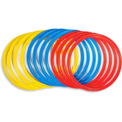 12PCS 40/50cm Agility Training Rings Agility Rings For Coaches Athletics Football Training Diameter