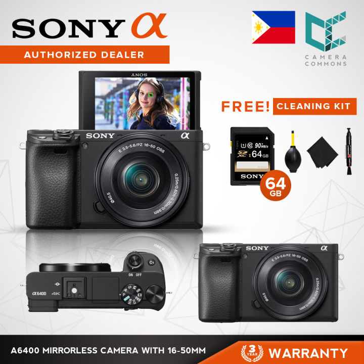 Sony Alpha a6400 Mirrorless Digital Camera with 16-50mm Lens ILCE