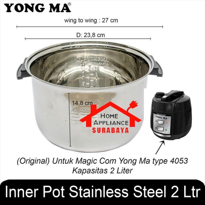 Panci rice best sale cooker stainless