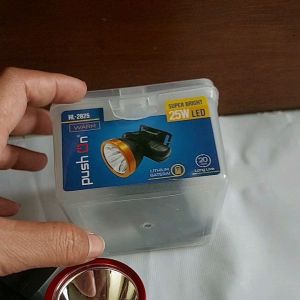 Senter Kepala LED 25W Super Terang - LED Headlight Super Bright Lithium Baterai Recharger