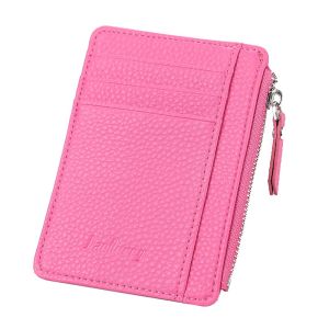 Baellerry Outlet K9113 Dompet Kartu Mini Kecil Muat Banyak Bahan PU Kulit Jeruk Keren Pria Wanita Bisa Pakai