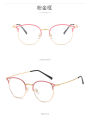 Anti Blue Light Myopia Glasses Fashion Cat'S Eye Glasses Round Frame Myopia Glasse 0 -50 —100 -150 -200 -250 -300 -350 -400 -450 -500 -550 -600. 