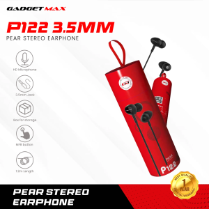 GADGET MAX P122 PEAR STEREO EARPHONE (3.5MM) WIRED EARPHONE