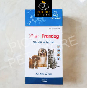 Vemedim Vime - Frondog 250ml | Xịt Ve Rận Bọ Chét Cho Chó Mèo Sát | Diệt | Khử Khuẩn Chuồng Trại | Nuôi