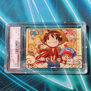 Thẻ Khung slab label 10 Point One Piece chibi nhóm mũ rơm đô hiếm MR RY-MR-03 Nf39 4