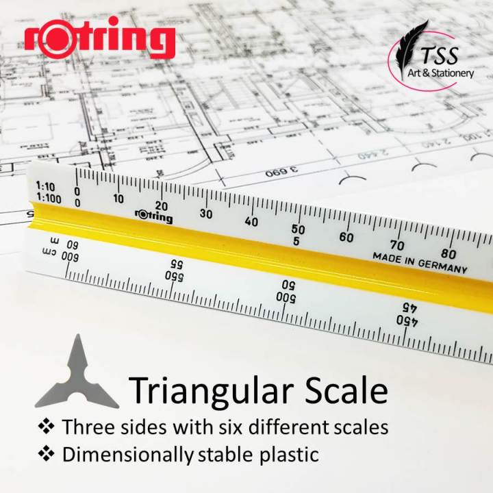 Rotring triangular deals scale