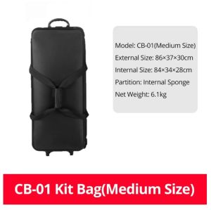CB-01 Carrying Bag Photography Lighting Case Flash Light Trolley Bag Roller Carry Case Camera Bag