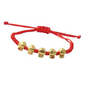 2025 New Year Five Fortune Snake Bracelet Braided Handchain for Attracting Luck and Positive Energy Adjustable Wristband