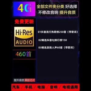 【带歌词U盘】2024新款车载热门抖音热歌dj歌曲无损音质车载u盘【U disk with lyrics】2024 new car hot Douyin hot songs DJ songs lossless sound quality car U disk