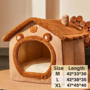 Pet Cat Beds dog beds comfy Half surrounded cat nest Removable water washable Pets house Deep Sleep Indoor Cave Nest