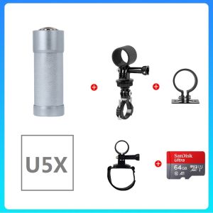 VSYS 4K Motorcycle Helmet camera U5X /U5X-PB Support wifi 170 degree wide angle bicycle motorbike camera and Tail light & real time ambient temperature display for U5X-PB