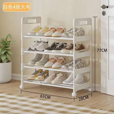 17vm Shoe Rack with Wheels for Home Use Multifunctional Living Room Shoe Cabinet Student Dormitory Multi-layer Storage Rack Simple Shoe Organizer P1H9F