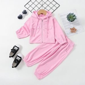 (LOLI-JKT) BS-404 STELAN ANAK CEWEK 5WARNA JAKET JOGER SIZE 90-150