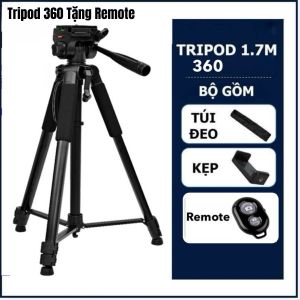 Chân Tripod 360 Cao 1m7 Cao CấpChân Đế Máy Ảnh Điện Thoại Đa Năng Chụp Ảnh-Livestream-Quay Video Tiện Lợi Hello-Store