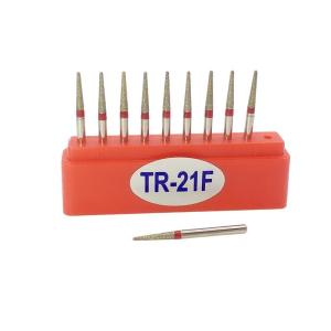 10pcs/Box Dental Diamond Burs Drill Dia-burs for High Speed Handpiece Polishing Tools TC-11F TC-11
