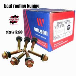 DI JUAL 1 BOX Sekrup Roofing Sekrup Baut Baja Ringan Baut Wilson 12 X 30MM