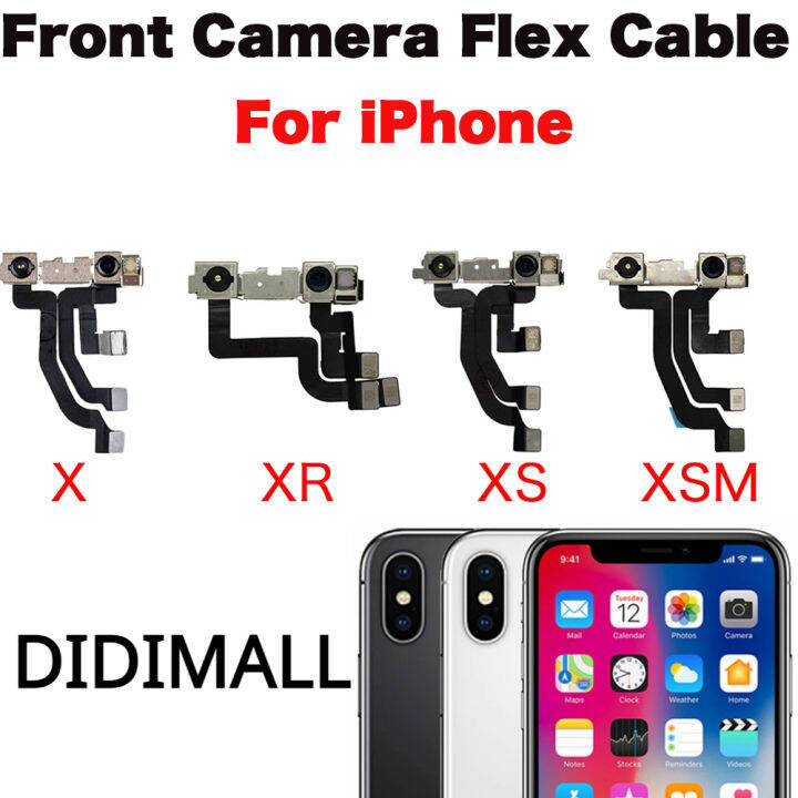 กล้องหน้าโค้งใบหน้าสำหรับ iPhone X XR XS XSMax  โมดูลกล้องใบหน้าสายเคเบิลงอได้การเปลี่ยนซ่อม