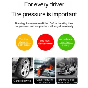 💕Tire Anti-Theft Black Technology💕Anti-Theft Design Tire Pressure Monitoring Cap 360° Anti-Theft Buckle Intelligent and Precise Sensing Long-Distance Self-Driving Explosion-Proof and Anti-Lost Tire Safety