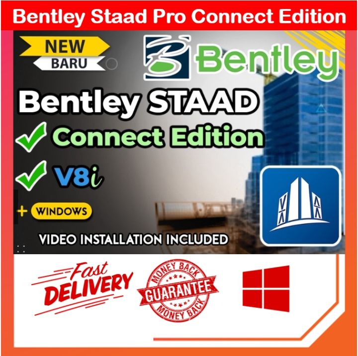 Bentley Staad Pro Connect Edition V.22 | Lifetime For Windows | Full ...