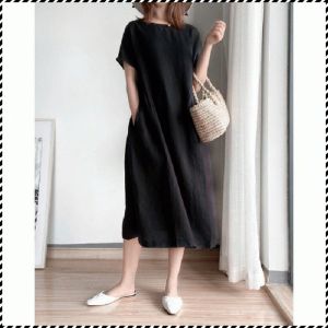 ชุดกระโปรง สไตล์ผู้หญิง ผู้หญิงในเมือง เสื้อผ้าผู้หญิง ชุดลําลองประจําวัน ปกปิดเนื้อแลดูเรียวขึ้น