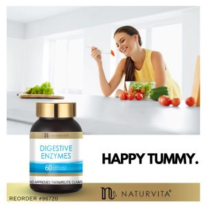 NATURVITA #96720 | EXPIRY: 4/2026 | Digestive Enzymes 60 Capsules