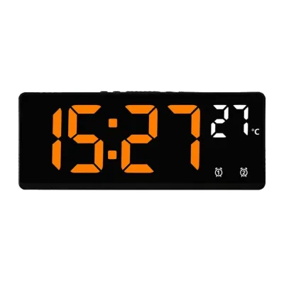 LIXIA Multi-functional Electronic Clock Temperature Date Backlight Display Table Clock 12/24H Digital LED Clocks for Bedroom