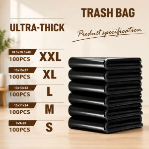 Trash Bags / Black Garbage Bags Thick Black L XLPlastic Bag