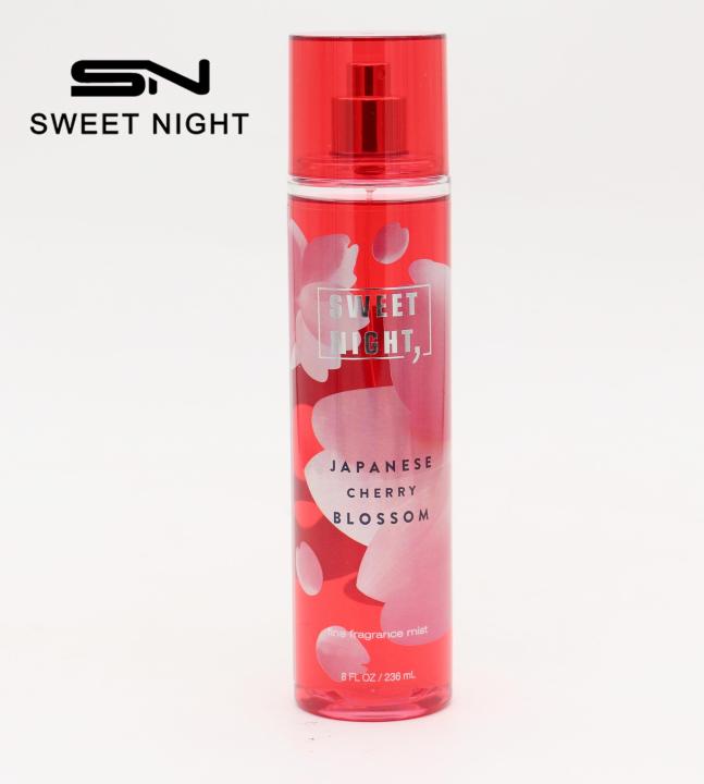 Sweet Night Signature Collection JAPANESE CHERRY BLOSSOM Fine Fragrance Mist  236ML