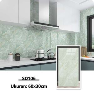 Wallpaper VINYL Marmer Marble 30cm x 60cm / STICKER Vinyl Lantai