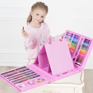 K.208 piece painting suit Childrens painting suit Arts and crafts Drawing suit Crayon Sketchpad set Art drawing suit