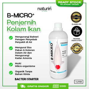 1 Liter / 1000 ML Bmicro+ Bakteri starter Penjernih air Pengurai kotoran ikan Aquarium dan kolam