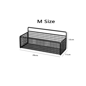 Kitchen Bathroom Rack Hanger Wrought Iron Multifunction Hanging Basket Bathroom Storage Rack