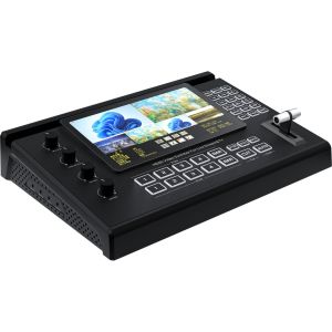 4K 60Hz 4 Channel HDMI Video Mixer Switcher Support Live Streaming Image Matting PIP POP Audio Mix