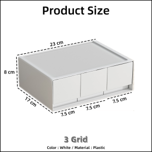 Johor Seller | Elegant Modern Drawer Stackable Storage Box Plastic Drawer Rack