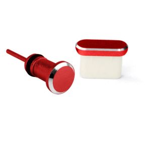 MIIQNUS Điện thoại di động Bạc Cổng dữ liệu 3.5mm Tai Nghe Jack Tai nghe Jack Bìa Chống bụi Bụi Cắm Type-C Chống Bụi Cắm Nắp bảo vệ Loại C Cắm