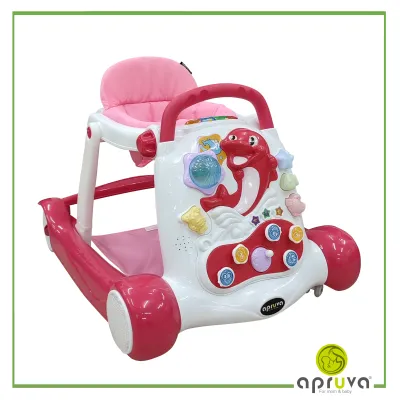 Apruva 2 in 1 Walker and Push Walker with toys and Sounds (WS331M)