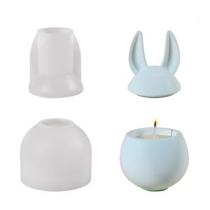 Multifuntional Storage Box Molds Rabbit Shape Pen Holder Moulds Perfect for Creating Pen Holder and Storage Tins