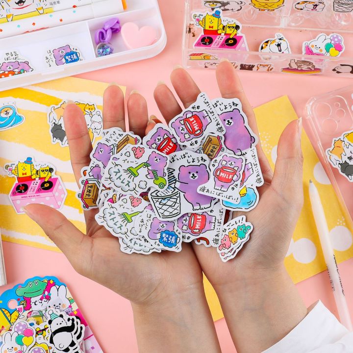 stiker lucu imut isi 40 pcs/stiker dekorasi/stiker dekorasi buku tulis