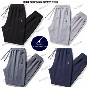 Celana Panjang Pria Jogger Joger Korea Musim semi kasual olahraga trening style Pria wanita Training BABY TERRY tebal dan Lembut yu