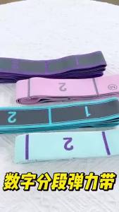 SG Stock.Adjustable Yoga Stretch Strap 8-Loop Yoga Strap with Numbered Loops Premium Yoga Stretching Band