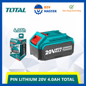 Pin Lithium-Ion 20V/4.0Ah2AH Total TFBLI2002 - Phù hợp với hơn 60 công cụ Total-Ingco - Pin máy khoan - máy đục - máy siết vít chính hãng 100% - DIY MASTER