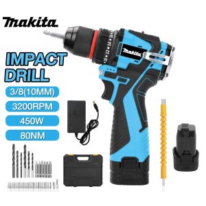 Makita drill Cordless Drill tool power tools drill tools wall driller electronic tools rechargeable drill set 98V power tool heavy duty drill set japan rechargeable drill bit set for metal wood and concrete  electric drill set