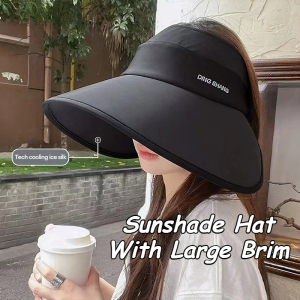 Fashion UV Protection Wide Brim Foldable Hollow Out Sun Hat Outdoor Daily Wear Hat For Summer