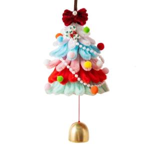 Handmade Pipe Cleaners Christmas Tree Craft Set Plush Stems Christmas Ornament Supplies for Holiday Party Decoration